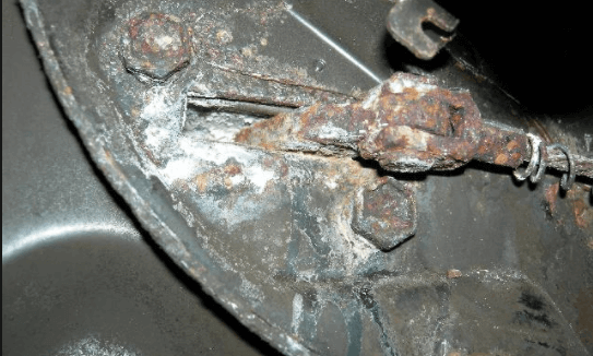 an image of rusty bell crank
