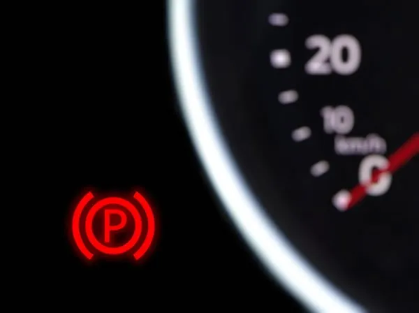 an image showing parking brake light